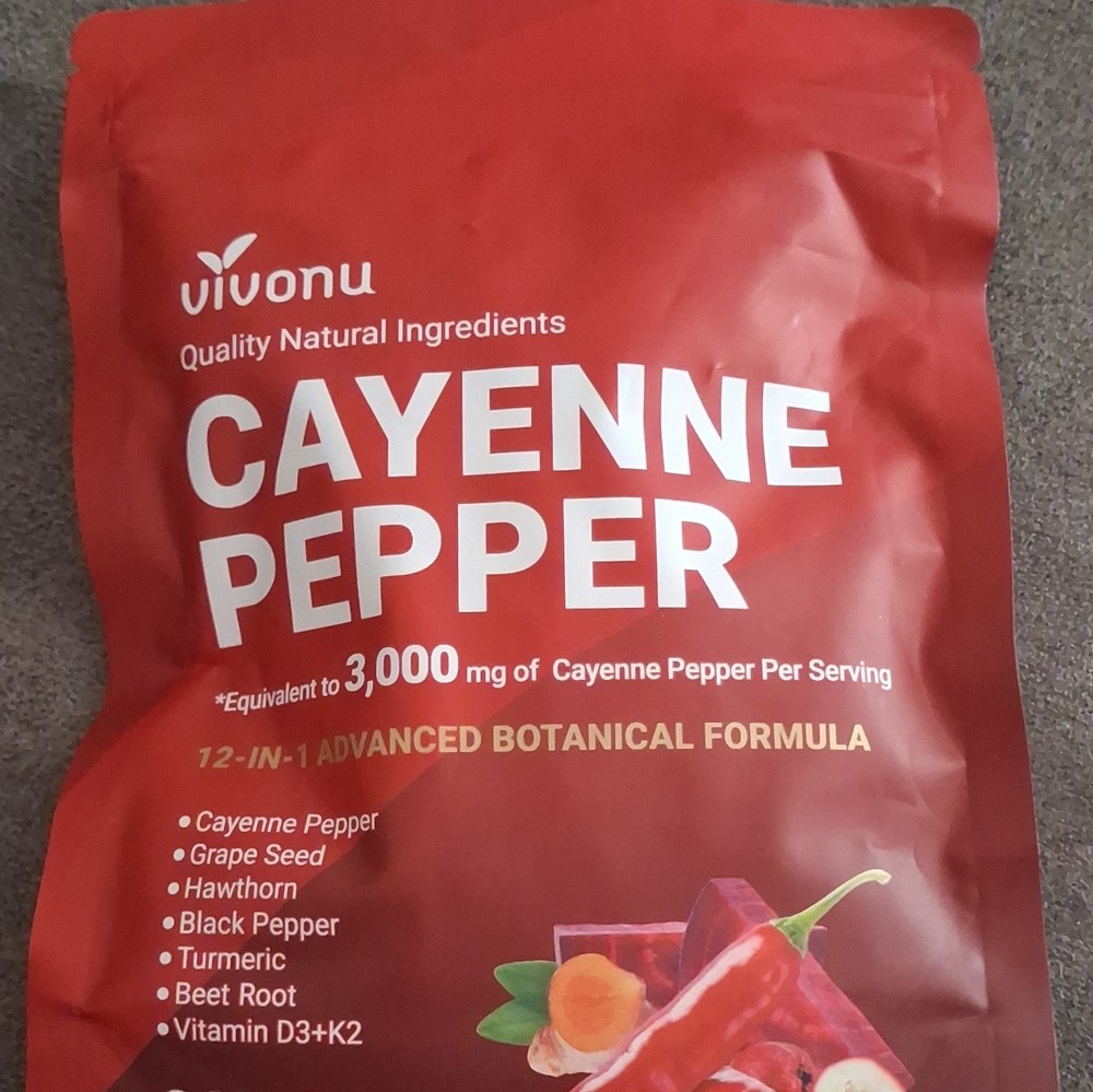 vivonu Cayenne Pepper 12-in-1 Advanced Botanical Formula Softgels Gluten-Free