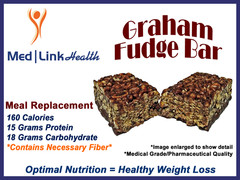 GRAHAM FUDGE BAR | 1 Case = 84 Bars | SIMILAR TO Optifast 800