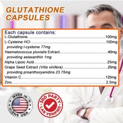 L-glutathione capsules | Antioxidant and whitening 120 Capsules