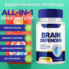 Brain Defender Nootropic Formula Supplement Brain Health Support 60 Capsules