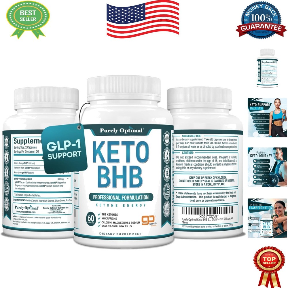 Keto-Friendly BHB Capsules – 60 Capsules for Enhanced Focus and Sustained Energy