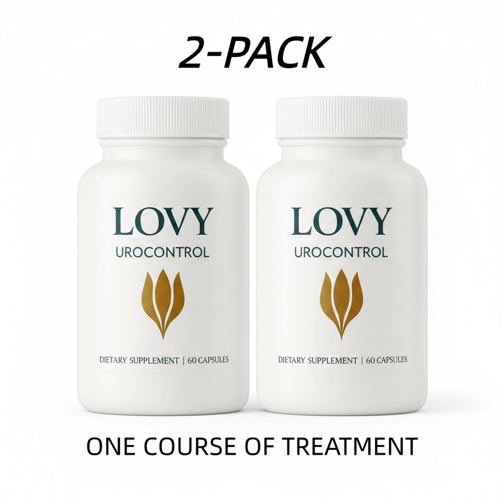 Lovy 2PCS Urocontrol Capsules Bladder Support Supplement 60ct Non-GMO Vegan