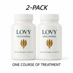 Lovy 2PCS Urocontrol Capsules Bladder Support Supplement 60ct Non-GMO Vegan