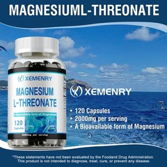 Magnesium L-Threonate 2000mg – Brain & Nervous System Health, Memory and Focus