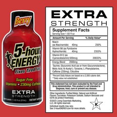 5-hour ENERGY Shot, Extra Strength, Berry, 30 Count