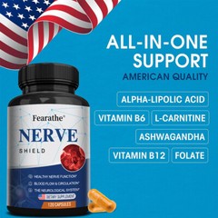 Nerve Shield Pills Supplement Advanced Nerve Formula (30/60/120 Capsules)