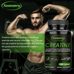 Creatine Micronized Capsules 3500mg – Muscle Growth, Men’s Testosterone Booster