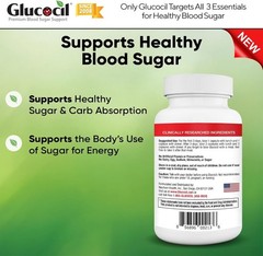 2-Pack Glucocil Blood Sugar Support 30-Day Supply 120 Softgels Each New with Box