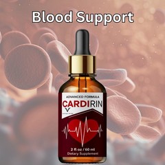 (5 Pack) Cardirin Blood Support Drops Cardi Rin Vitamin Supplement 300ml