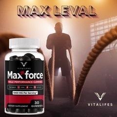 (5 Pack) Max Force Gummys Advanced Male Support Supplement MaxForce 30 Gummies