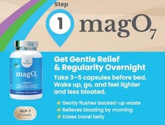 NbPure MAG O7 CLEANSE 90 Capsules ( 30 Servings ) Works Over Night For Bloating
