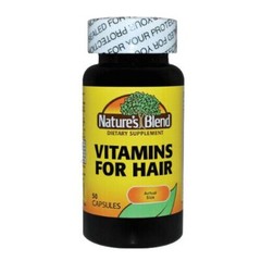 2 PACK – Nature’s Blend Vitamins For Hair Capsules 50 Caps