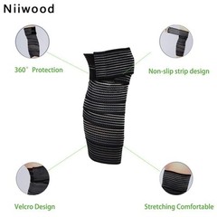 Extra Long Elastic Knee Wrap Compression Bandage Brace One Size (Pack of 1)