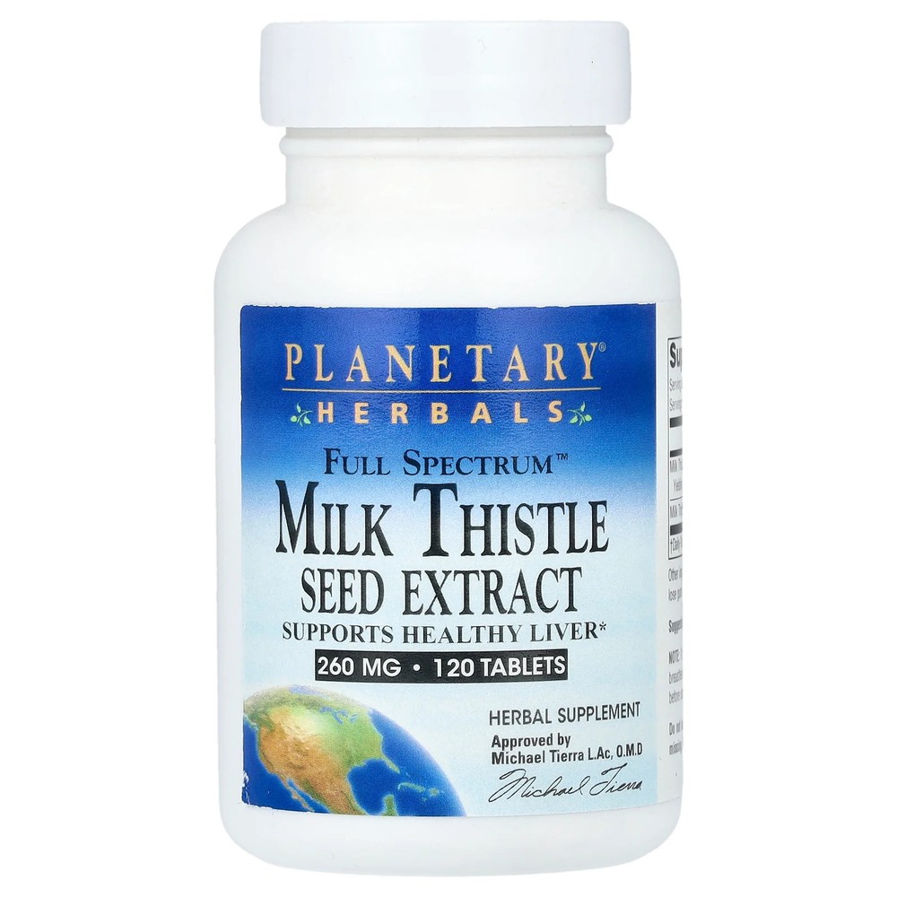 2 X Planetary Herbals, Full Spectrum� Milk Thistle Seed Extract, 120 Tablets