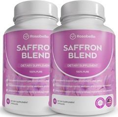 Rosabella Saffron Blend Supplement for Men & Women ?C Saffron, B6, Magnesium