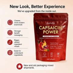 Capsaicin Power – Cayenne Pepper Softgels Supplement, Digestive & Gut Health 1pc