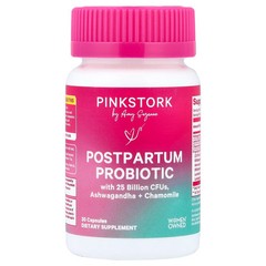 2 X Pink Stork, Postpartum Probiotic, 30 Capsules