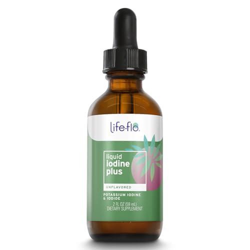 Life-flo Liquid Iodine Plus 150 mcg, Iodine Supplement for Thyroid Support,* and