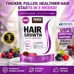 NEW Hair Growth Soft Chews Thicker Stronger Hair 60 Mixed Berry Reduce Wrinkles