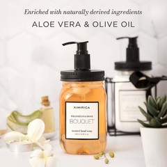 Kimirica Frangipani & Rose Scented Bouquet Hand Soap | Keep Hands Clean, Soft…