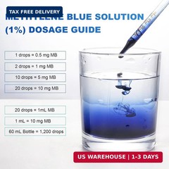 Blue Supplement – Pharmaceutical Grade, 2 FL OZ, 1% USP Grade, Liquid