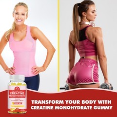 30-300 Counts Creatine Monohydrate Gummies – Increase Strength and Build Muscle