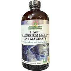 Liquid Magnesium Malate and Glycinate, 200 mg, 16 fl oz (480 ml) Exp-01/2028