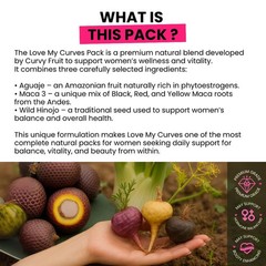 BIG BUTT, FULLER BUST & SEXY HIPS – Curvy Fruit Aguaje + Maca + Fennel Pills 2pk