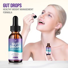 (5 Pack) Gut Drops – GutDrops Extra Strength All Natural Healthy Levels Support