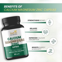 Calcium Magnesium Zinc Bone Joint Immune Support 60 Caps