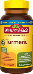 Nature Made Turmeric Curcumin High Absorption Muscle Joint Support 30 Caps