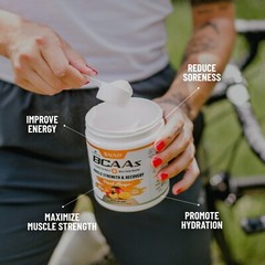 Snap Supplements Peach Mango BCAA Powder – Amino Energy – 2 Pack