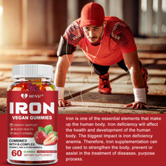 Iron Gummies With Vitamin A ,C & B12, Immune Support, Blood Health Multivitamins