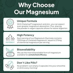 2Pack Organics Ocean organic Magnesium Glycinate Low Dose Zinc Chelated 90 Caps