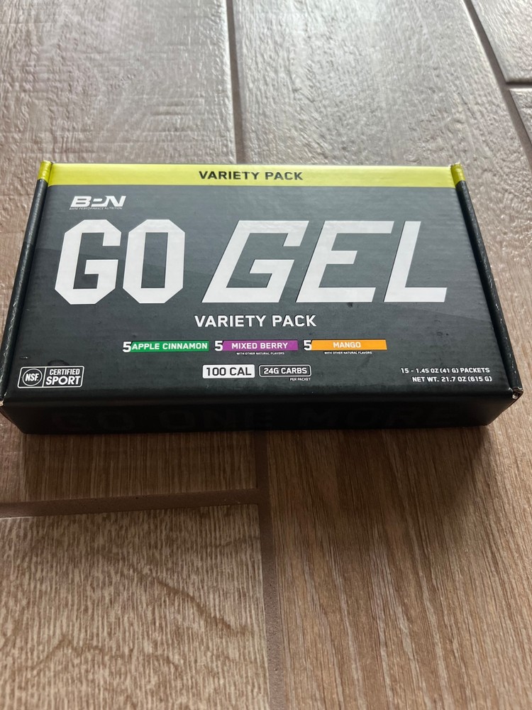 BPN Bare Performance Nutrition GO Gel 100 Cal 24 Carb Variety Pack of 15 (New)