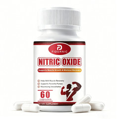 60 Capsules Nitric Oxide Booster Supplement for Vasodilation & Muscle Health