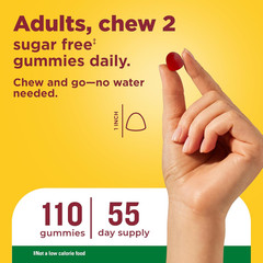 Nature Made Zero Sugar Vitamin B12 Gummies 1000mcg Energy Sugar Free 110ct