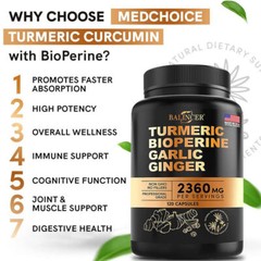 Turmeric, Biotin, Garlic, Ginger – Supports Joint combined with Heart Health – N