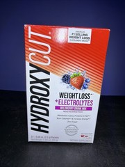 Hydroxycut Weight Loss Electrolytes Wildberry Drink Mix 21 Packets FAST SHIPPING