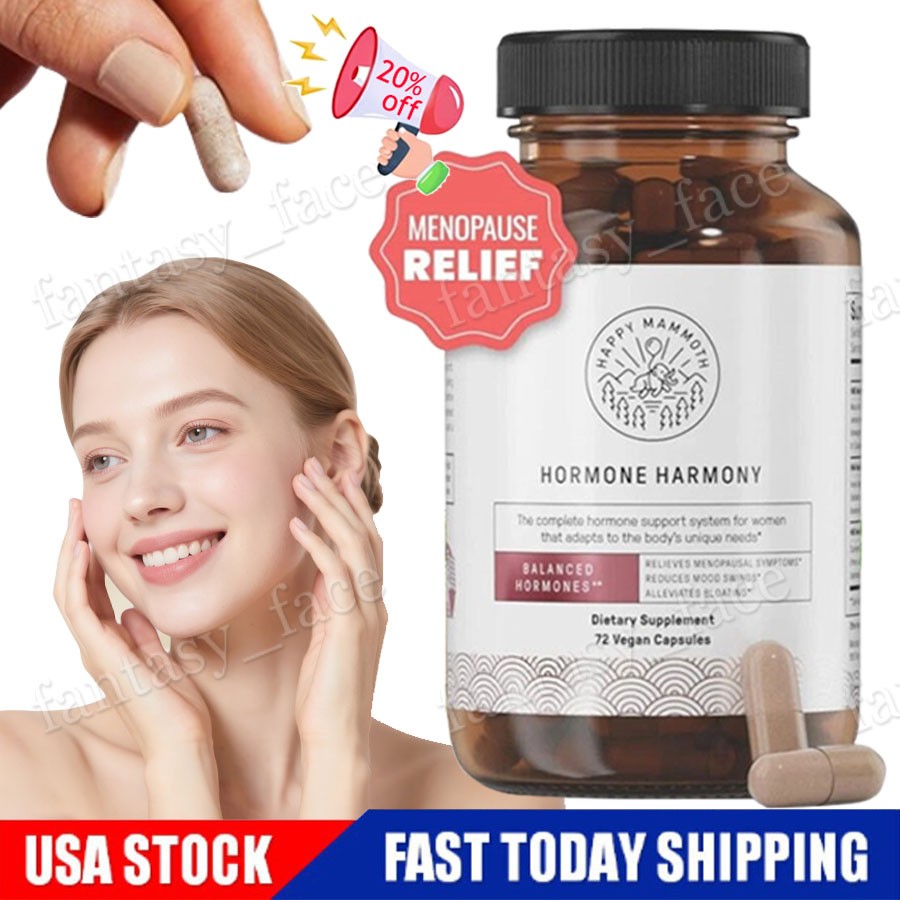 Happy Mammoth Hormone Harmony organic Hormonal Support for Women 72 Caps