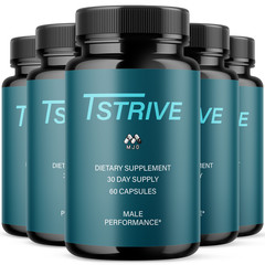 (5 Pack) Tstrive Advanced Male Health Support Supplement Tst Rive 300 Capsules