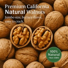 Premium Natural Walnuts in Shell 48 Oz Shell, Jumbo, 3 Pound