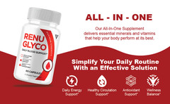 Renu Glyco Daily Blood Support Capsules, RenuGlyco Pills (60 Capsules)
