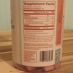 Cabana Nutrition Creatine Monohydrate Gummies Sour Watermelon 120 5000mg