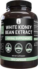 2 Jars * PURE White Kidney Bean Extract *Weight Management*365 Capsules*Exp09/23