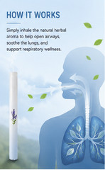 2 Pack Herbal Diffuser with Mullein, Thyme & Mint for Lung Health & Fresh Air