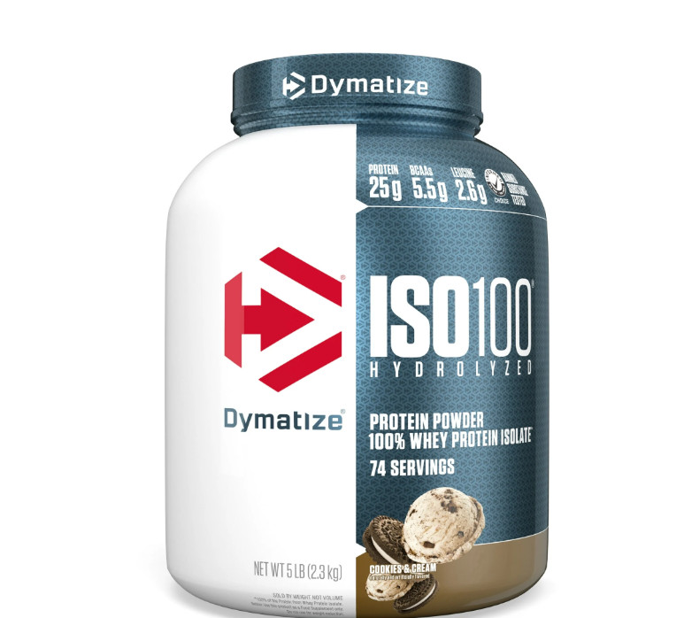 Dymatize ISO100 Whey Isolate Cookies Cream 5lb 25g Protein