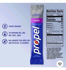 Propel Electrolyte Powder Drink Mix Grape 96 Servings Zero Sugar Electrolytes