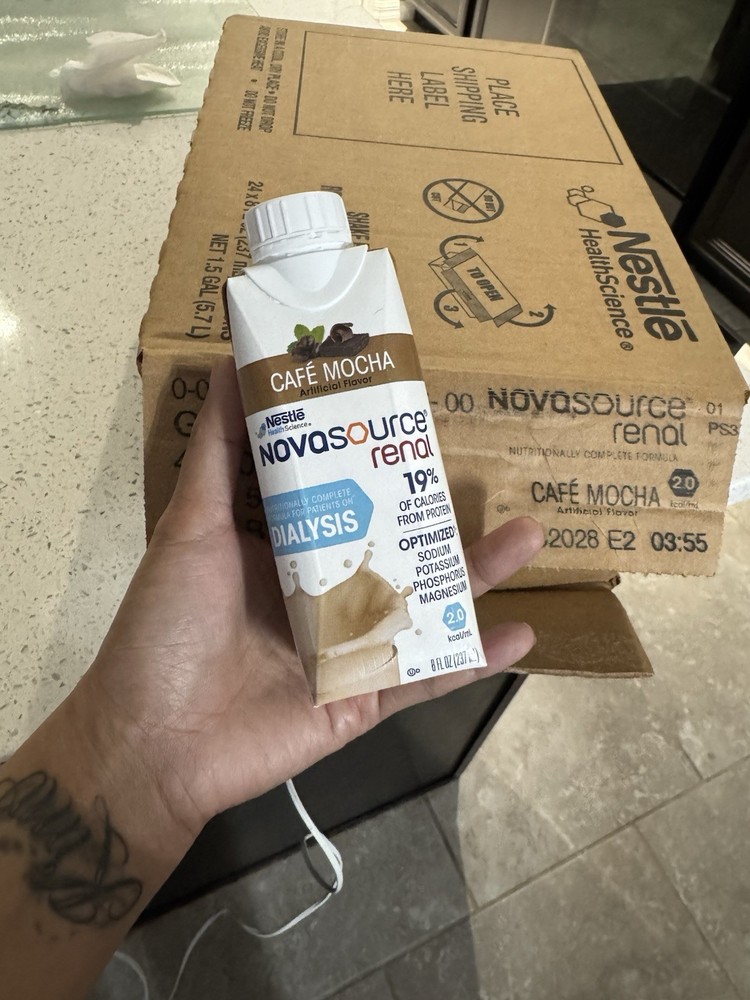 Nestle Novasource Renal Nutritionally Complete Mocha 1 Case 24 Case Retail $130