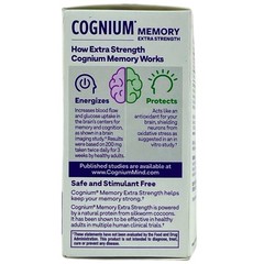 Natrol Cognium Memory Extra Strength 60 Tablets 8 Pack New Exp 09/2026